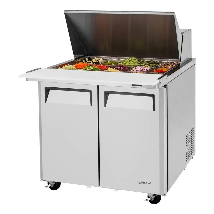 Turbo Air MST-36-15-N6 36″ Mega Top Sandwich/Salad Prep Table w/ 2 Doors, 15 Pans