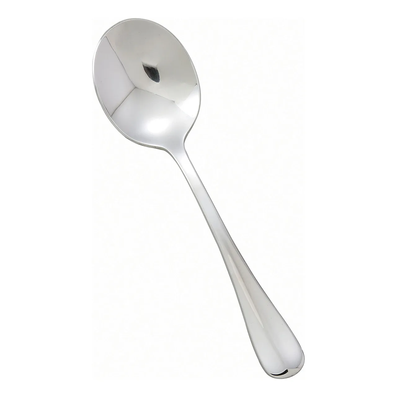 Winco 0034-04 - Bouillon Spoon, 6-15/16" Heavy Weight, 18/8 Stainless Steel, Mirror Finish - 1 Dozen