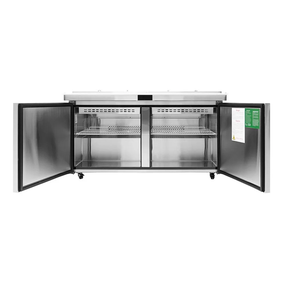 Atosa USA MSF8307GR-NTCV 60“ Two Section Mega Top Sandwich Prep Table