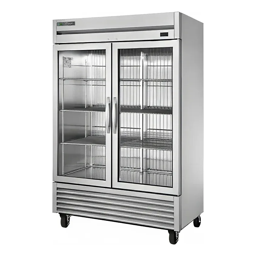 True T-49FG-FLX-HC~FGD01 54″ Two Section Commercial Combo Refrigerator Freezer – (2) Left/Right Hinge Glass Door, Dual Temp C