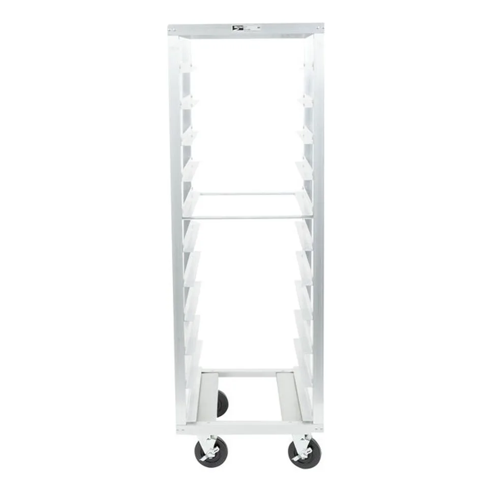 Metro RF23N 11 Pan Aluminum End Load Roll-In Refrigerator Pan Rack with 5" Slide Spacing