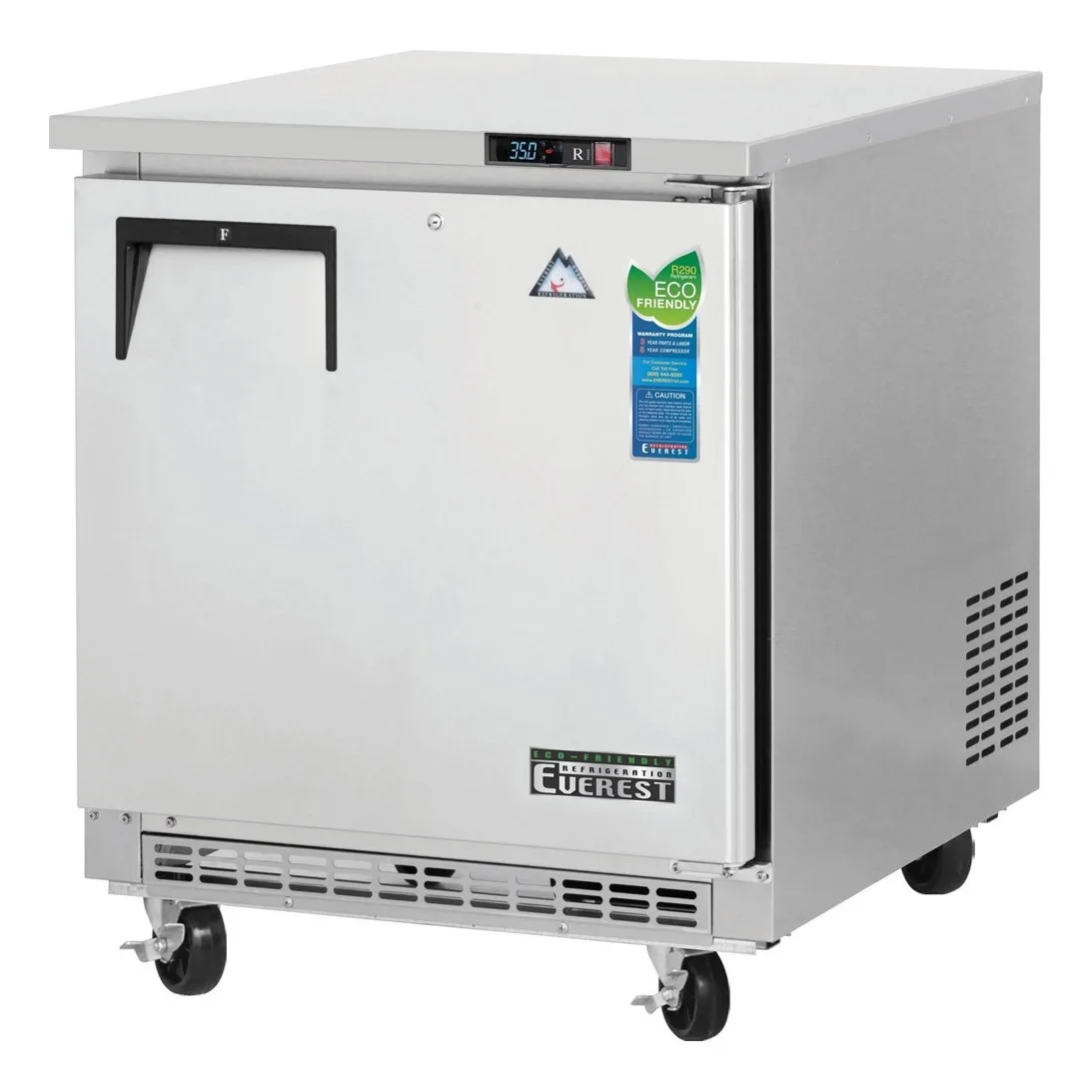 Everest ETBR1 27″ One Section Undercounter Refrigerator w/ 1 Door, 7.5 cu. ft.