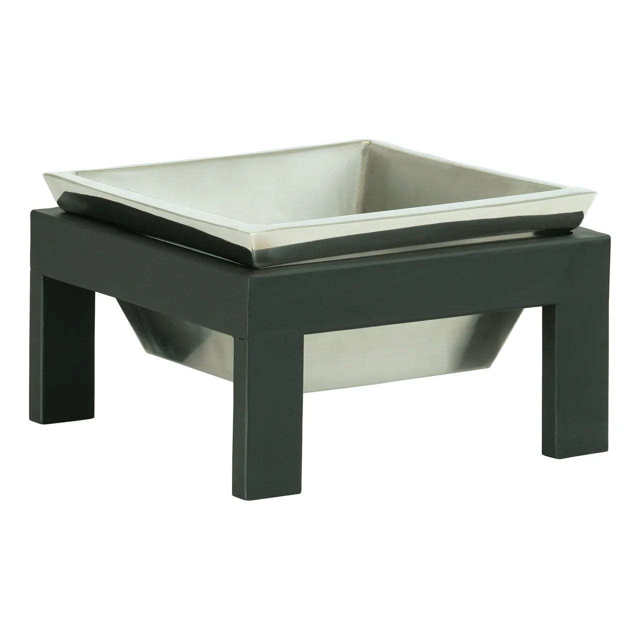 Cal-Mil 23130-6-13 Ice Display Tray, Cold Concept, 10" W x 10" D x 6" H, Black Powder‑Coated Metal