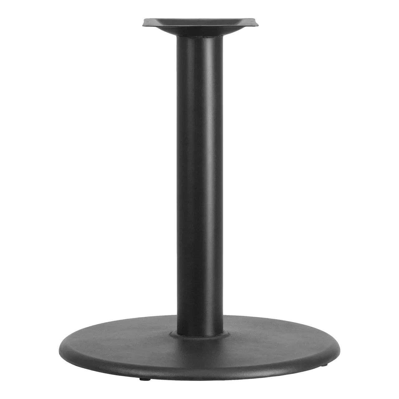 Flash Furniture XU-TR24-GG 24" Round Table Base, 30"H, Cast Iron, Black Powder Coated Finish