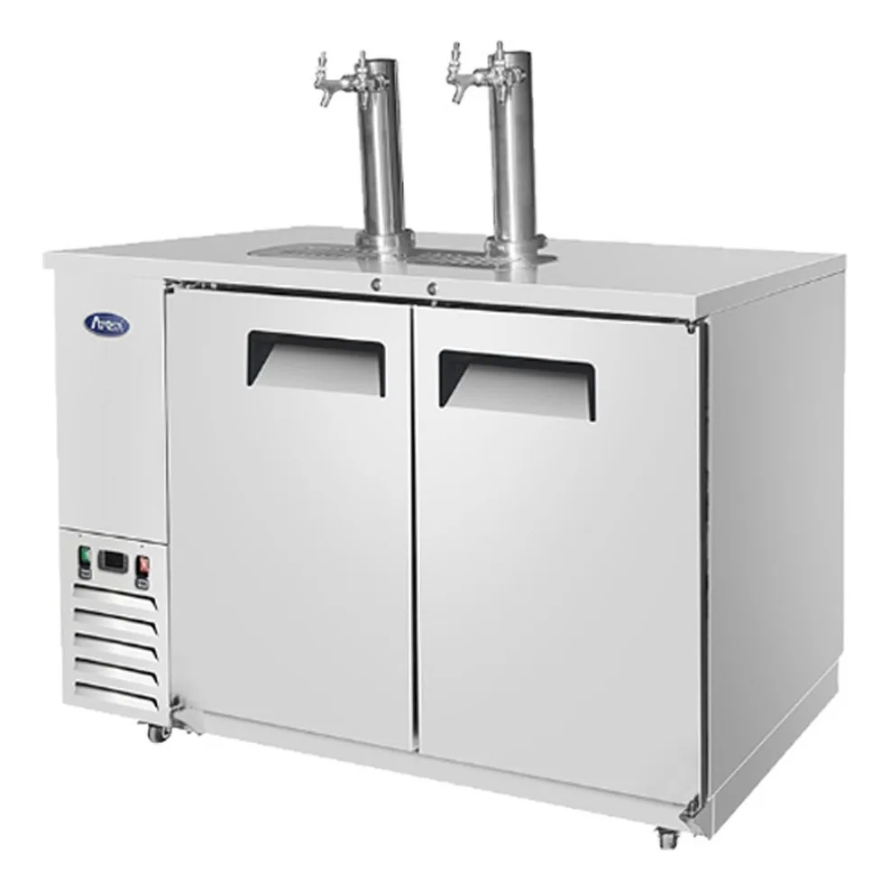 Atosa USA MKC58GR 57“ 2 Towers Draft Beer Cooler Dispenser, 17.3 cu. ft.