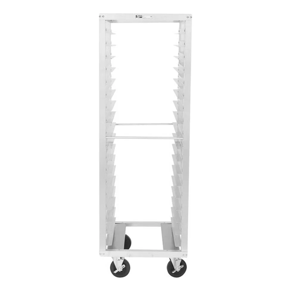 Metro RF3N 18 Pan Aluminum End Load Roll-In Refrigerator Pan Rack with 3" Slide Spacing