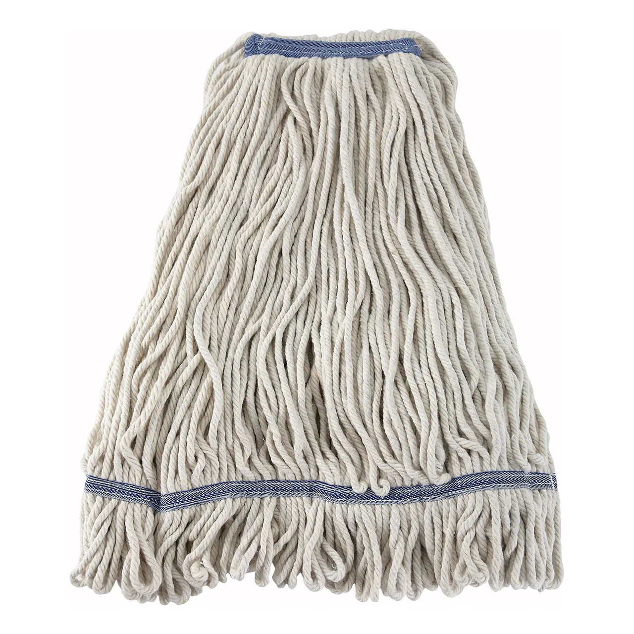 Winco MOP-32W Wet Mop Head, 32 oz., (900g), Loop-End, 1-1/4" Band, White