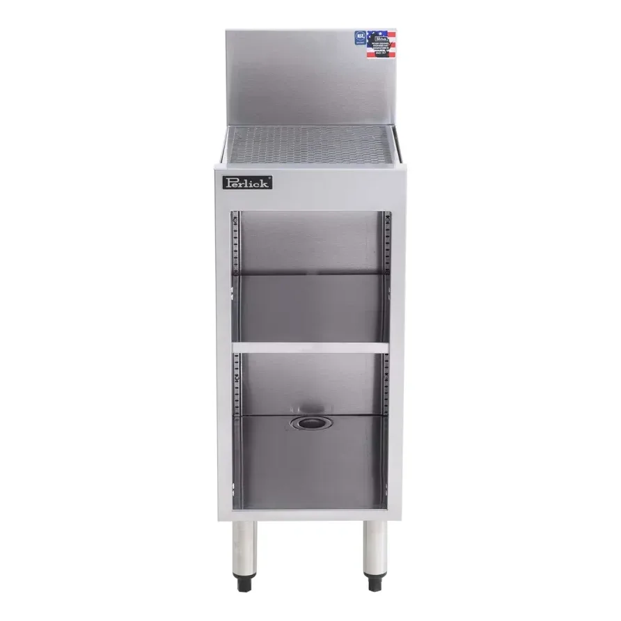 Perlick TS12SC 12″ Stationary Storage Cabinet w/ Open Base, 18 9/16″ Front to Back 2