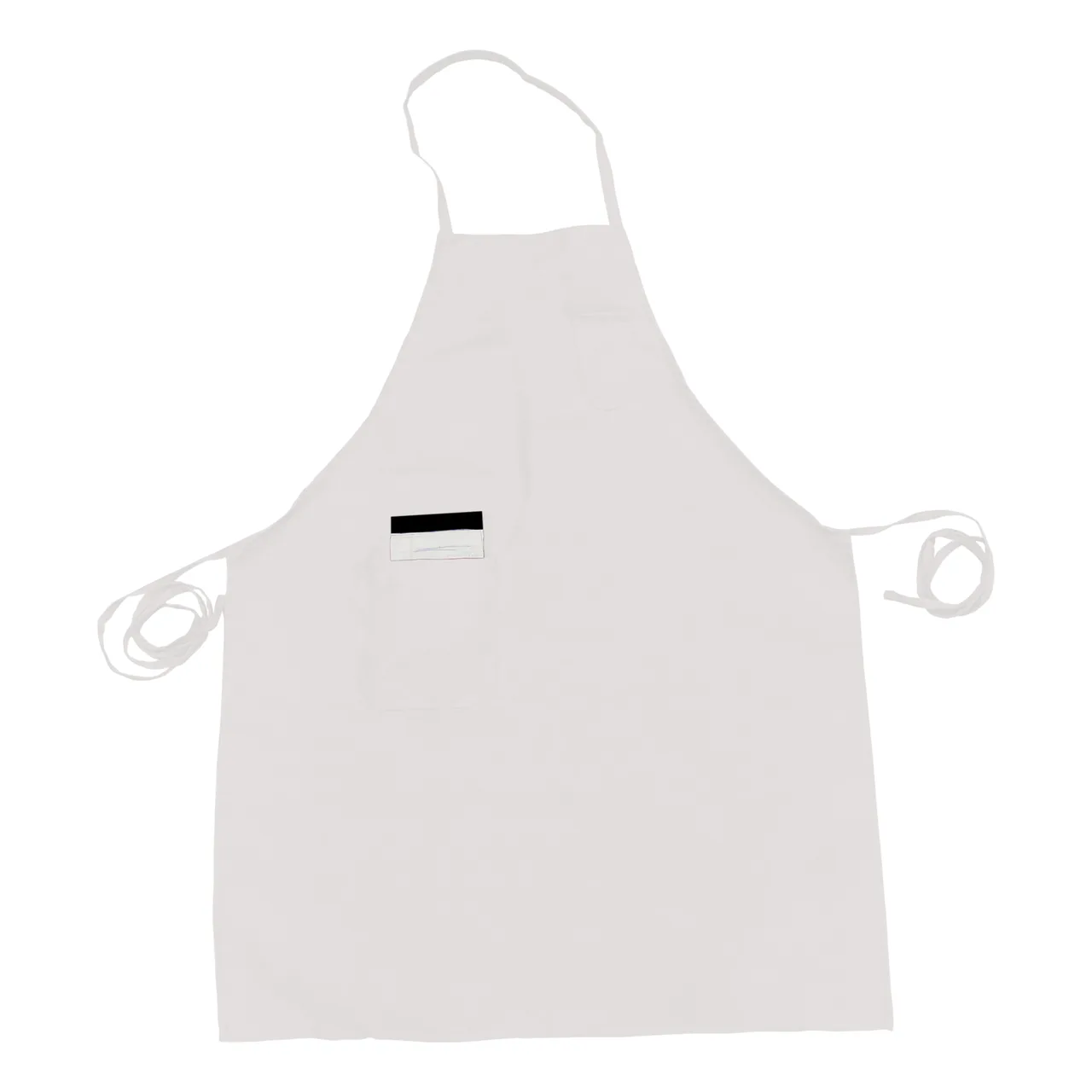 Thunder Group CA3326WH Chef Regalia Bib Aprons, 33" X 26", Full-Length With Pocket, 65/35 Poly/Cotton
